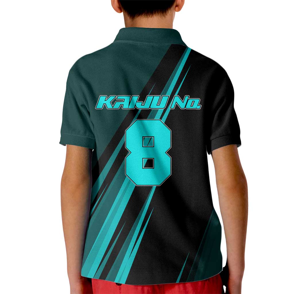 Kaiju No. 8 Monster Form Kid Polo Shirt Neon Manga Combat Style