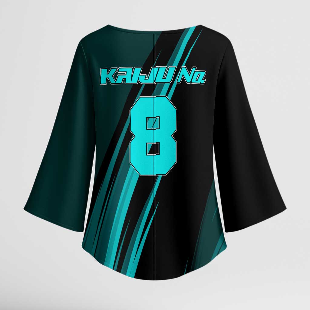 Kaiju No. 8 Monster Form Kimono Sleeve Blouse Neon Manga Combat Style