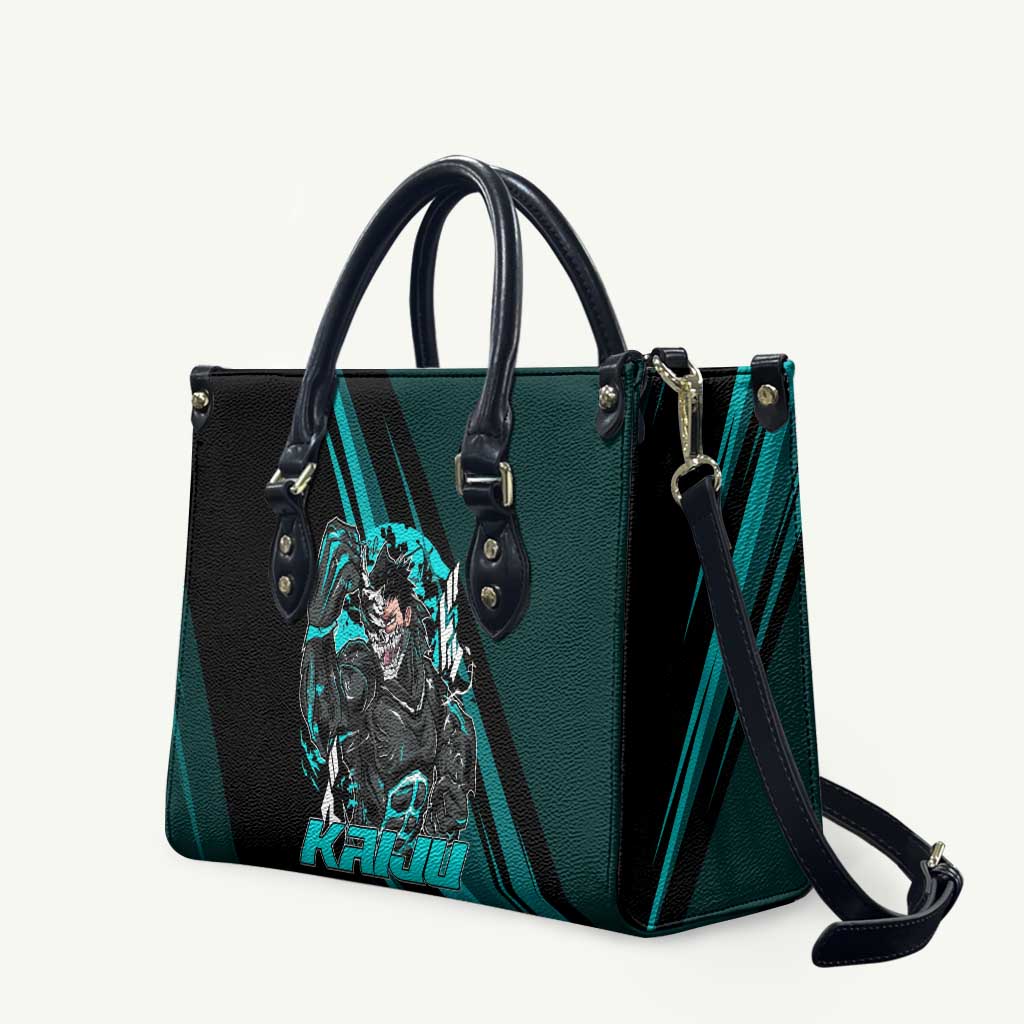 Kaiju No. 8 Monster Form Leather Bag Neon Manga Combat Style