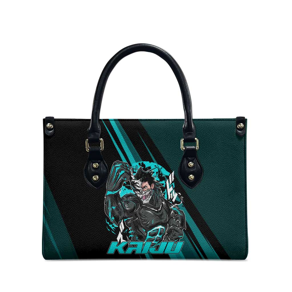 Kaiju No. 8 Monster Form Leather Bag Neon Manga Combat Style