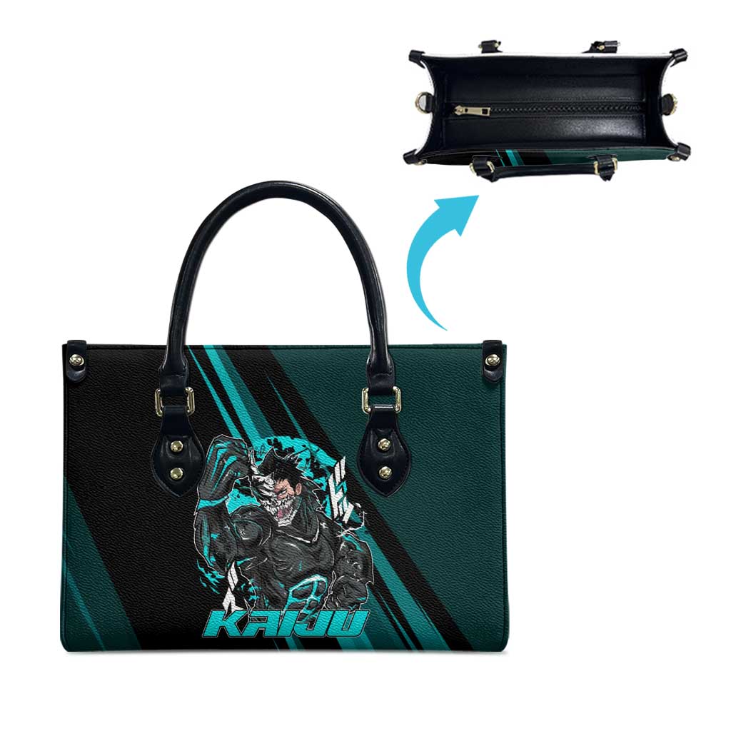 Kaiju No. 8 Monster Form Leather Bag Neon Manga Combat Style