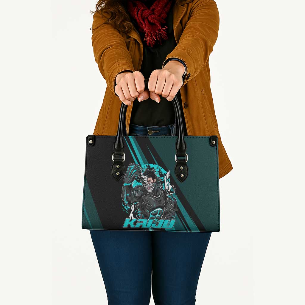 Kaiju No. 8 Monster Form Leather Bag Neon Manga Combat Style