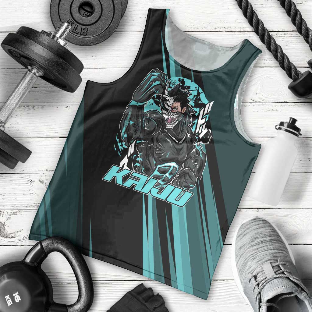 Kaiju No. 8 Monster Form Men Tank Top Neon Manga Combat Style