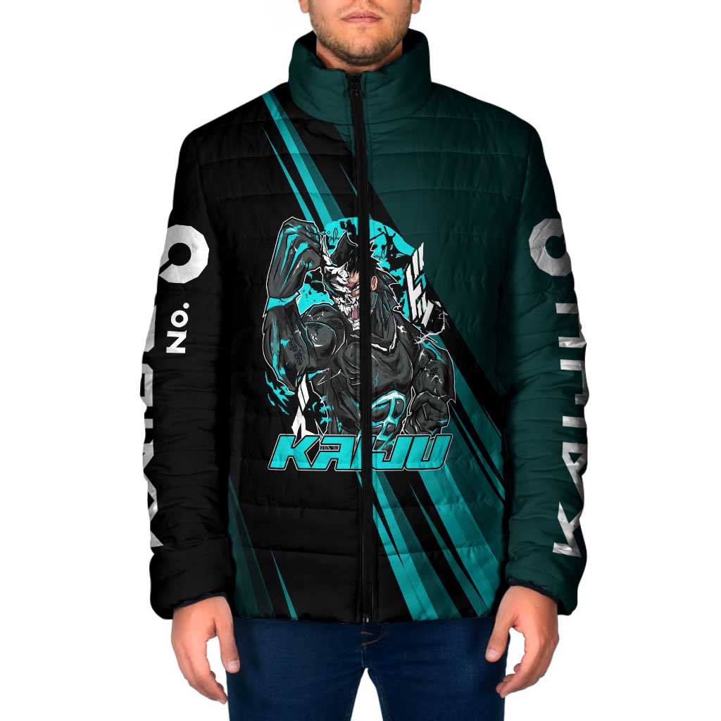 Kaiju No. 8 Monster Form Padded Jacket Neon Manga Combat Style