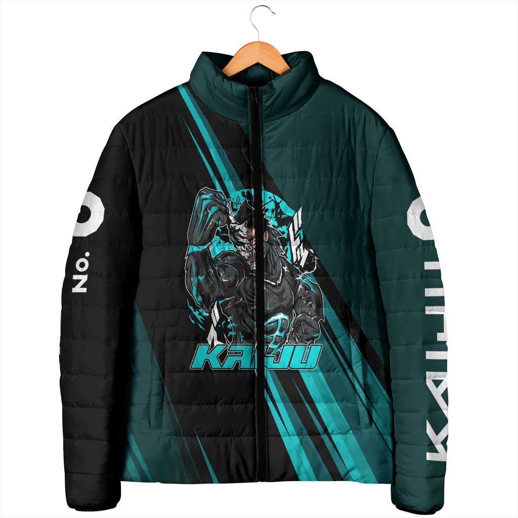 Kaiju No. 8 Monster Form Padded Jacket Neon Manga Combat Style