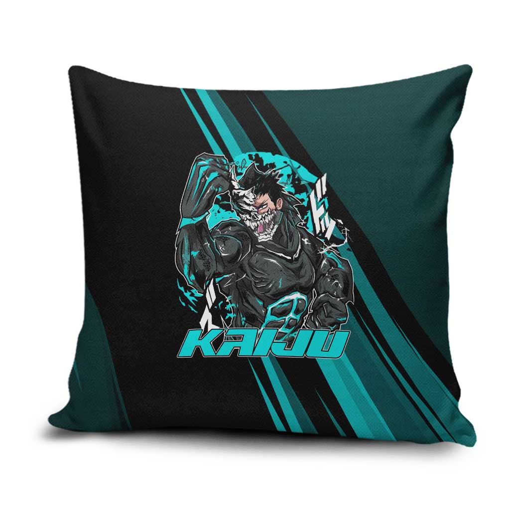Kaiju No. 8 Monster Form Pillow Cover Neon Manga Combat Style
