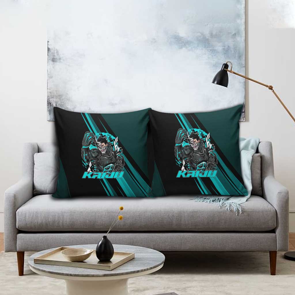 Kaiju No. 8 Monster Form Pillow Cover Neon Manga Combat Style