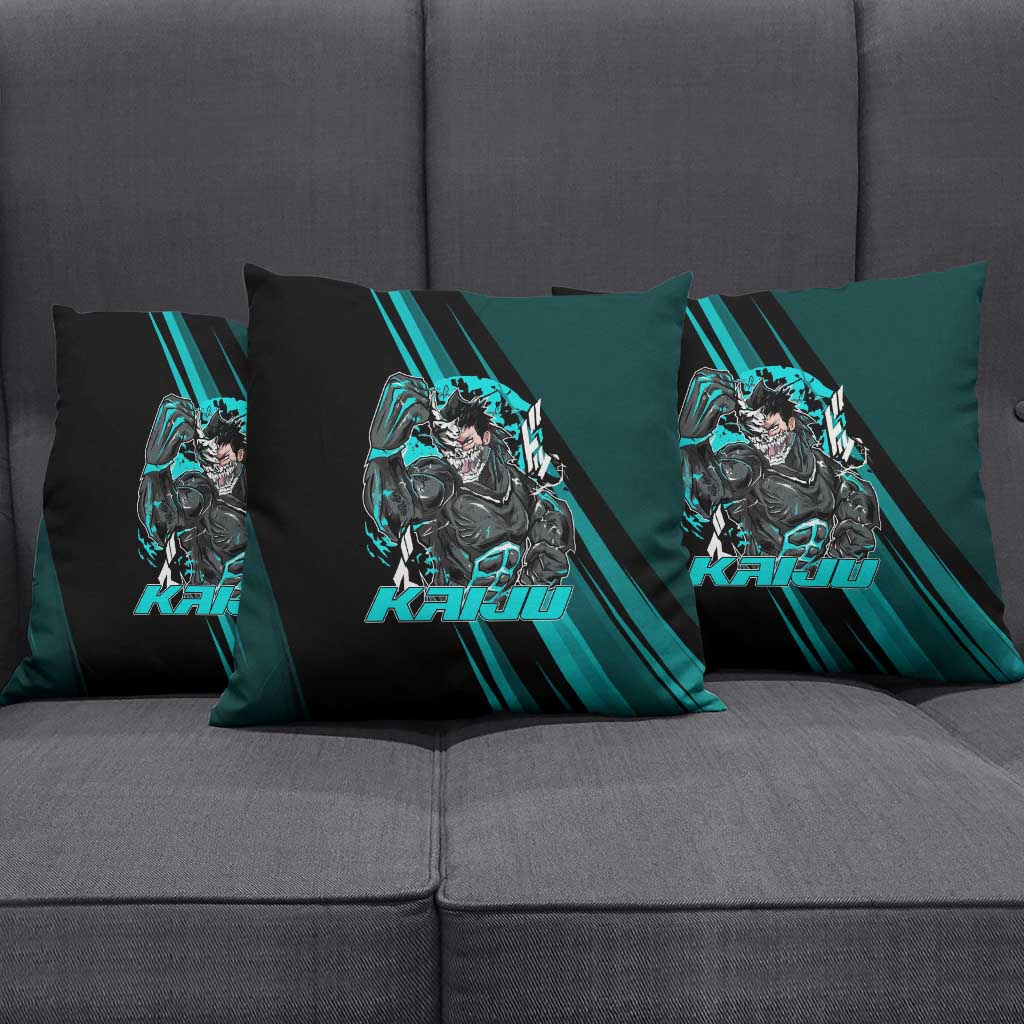 Kaiju No. 8 Monster Form Pillow Cover Neon Manga Combat Style