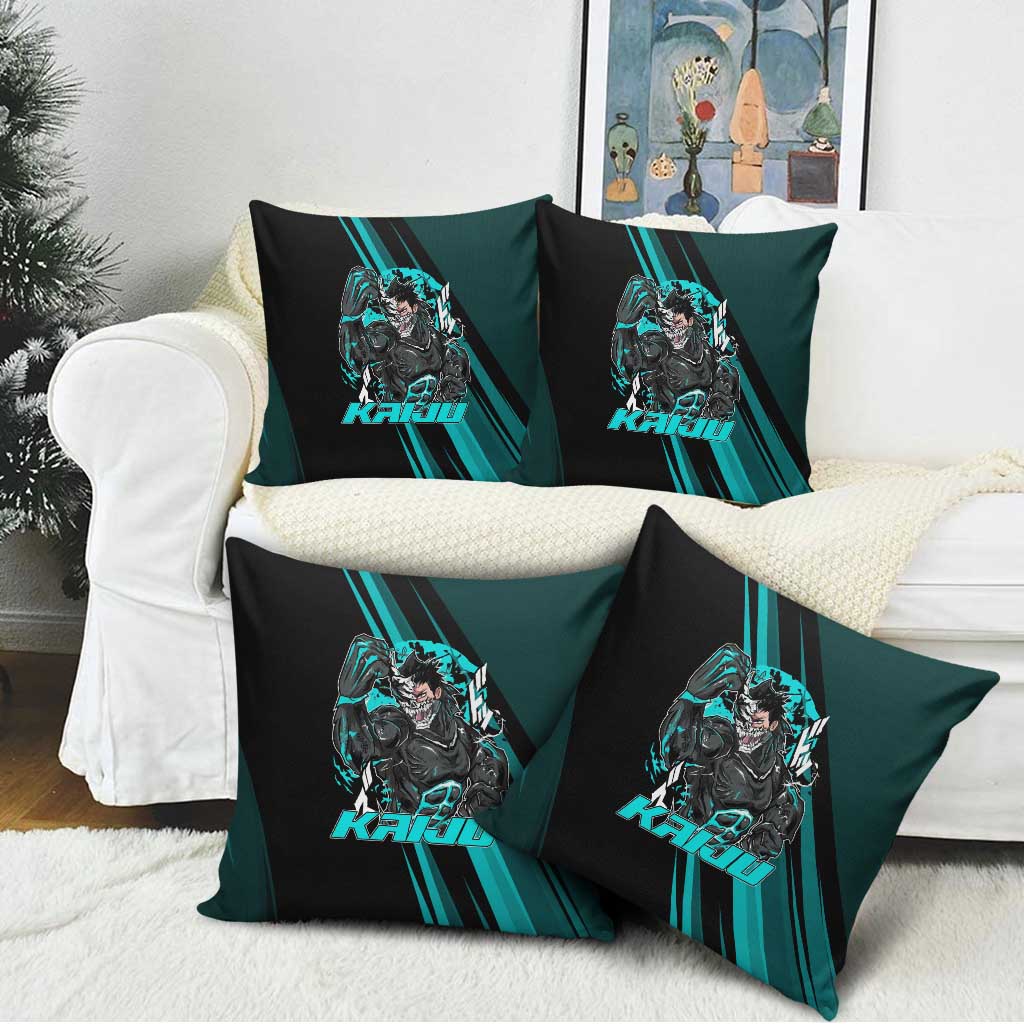 Kaiju No. 8 Monster Form Pillow Cover Neon Manga Combat Style