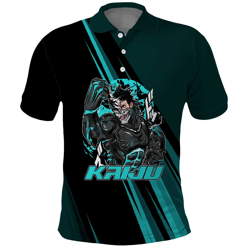 Kaiju No. 8 Monster Form Polo Shirt Neon Manga Combat Style