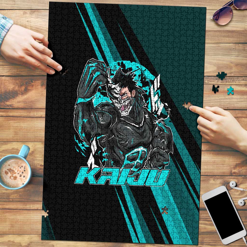 Kaiju No. 8 Monster Form Puzzle Neon Manga Combat Style