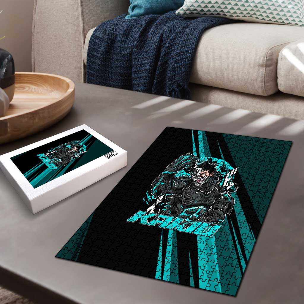Kaiju No. 8 Monster Form Puzzle Neon Manga Combat Style