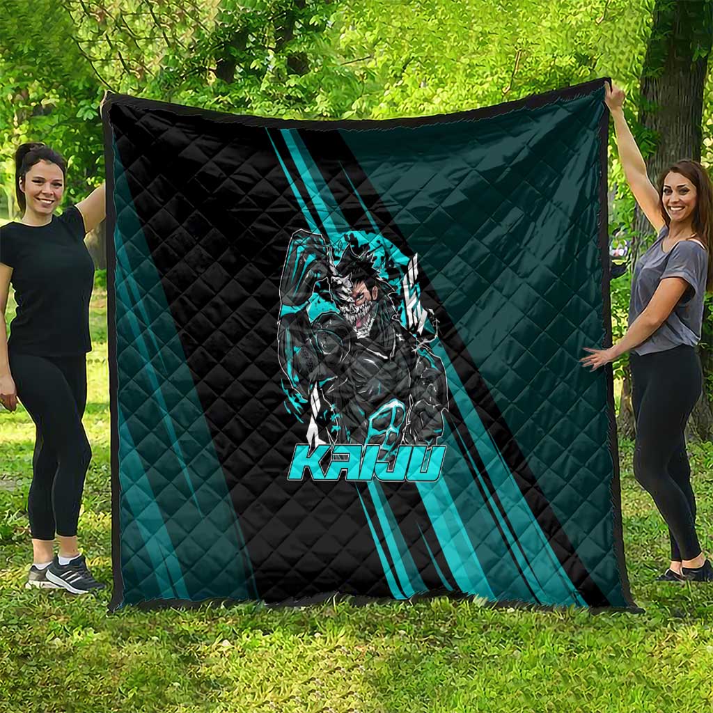 Kaiju No. 8 Monster Form Quilt Neon Manga Combat Style