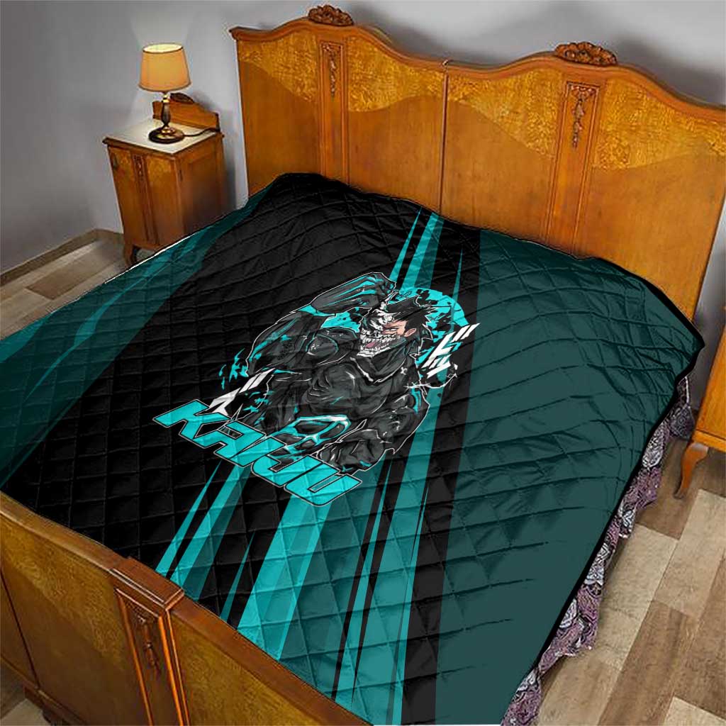 Kaiju No. 8 Monster Form Quilt Neon Manga Combat Style