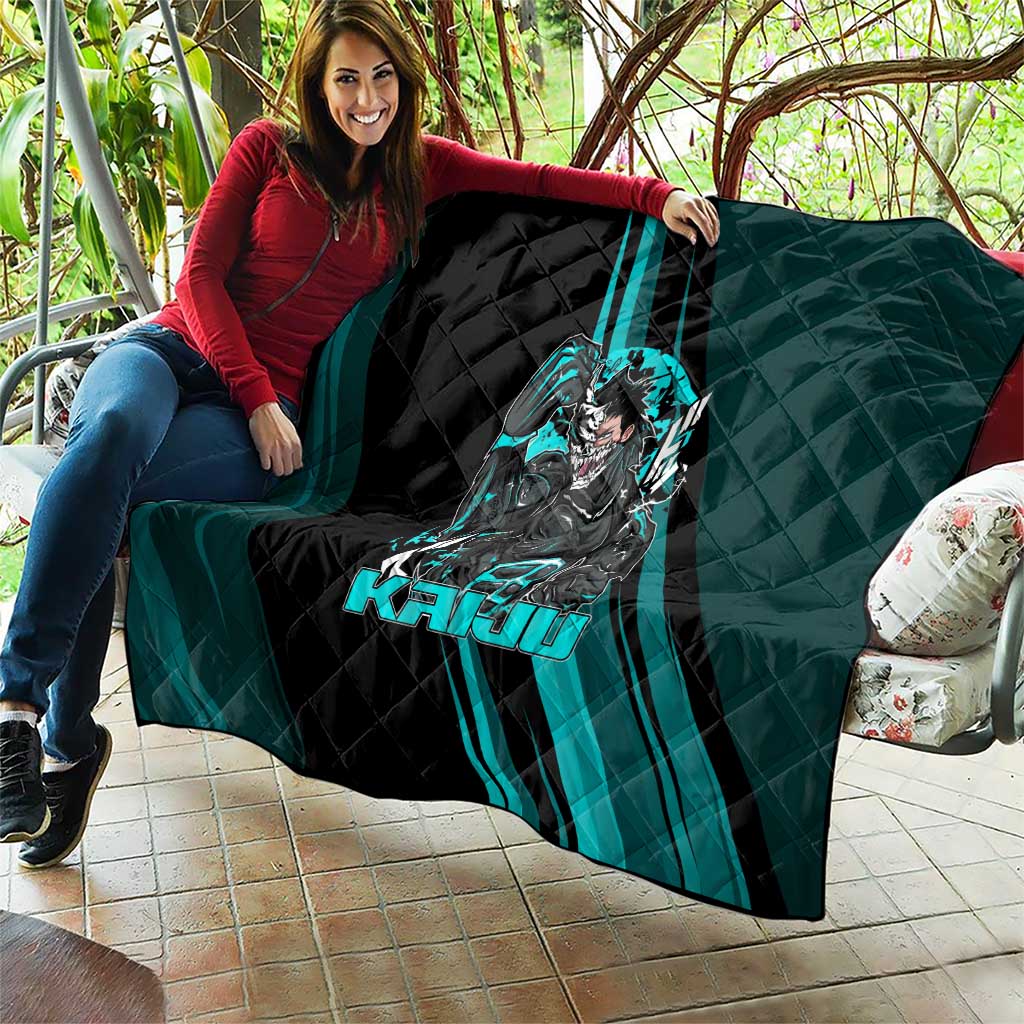 Kaiju No. 8 Monster Form Quilt Neon Manga Combat Style