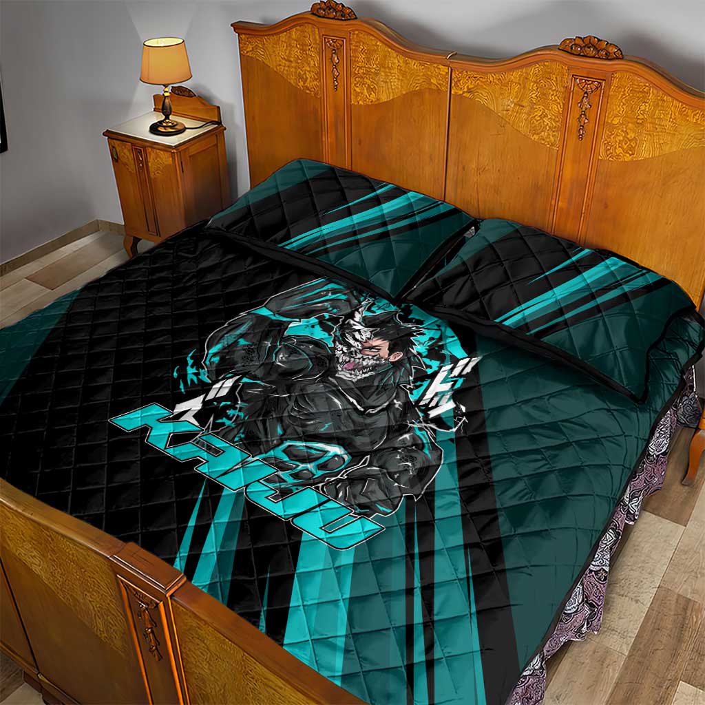 Kaiju No. 8 Monster Form Quilt Bed Set Neon Manga Combat Style