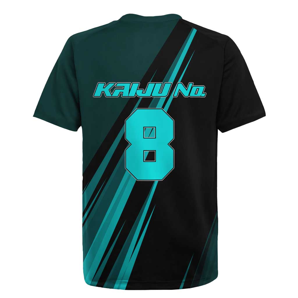 Kaiju No. 8 Monster Form Rugby Jersey Neon Manga Combat Style