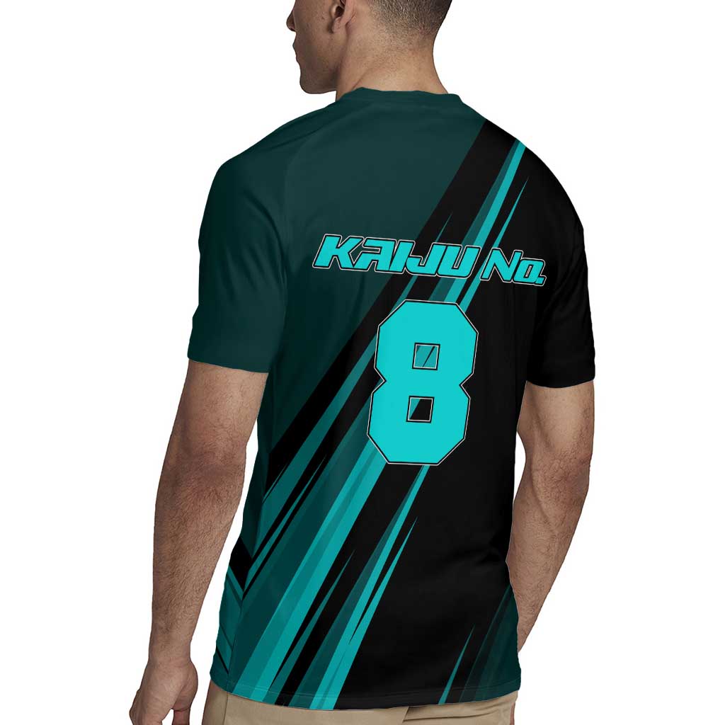 Kaiju No. 8 Monster Form Rugby Jersey Neon Manga Combat Style