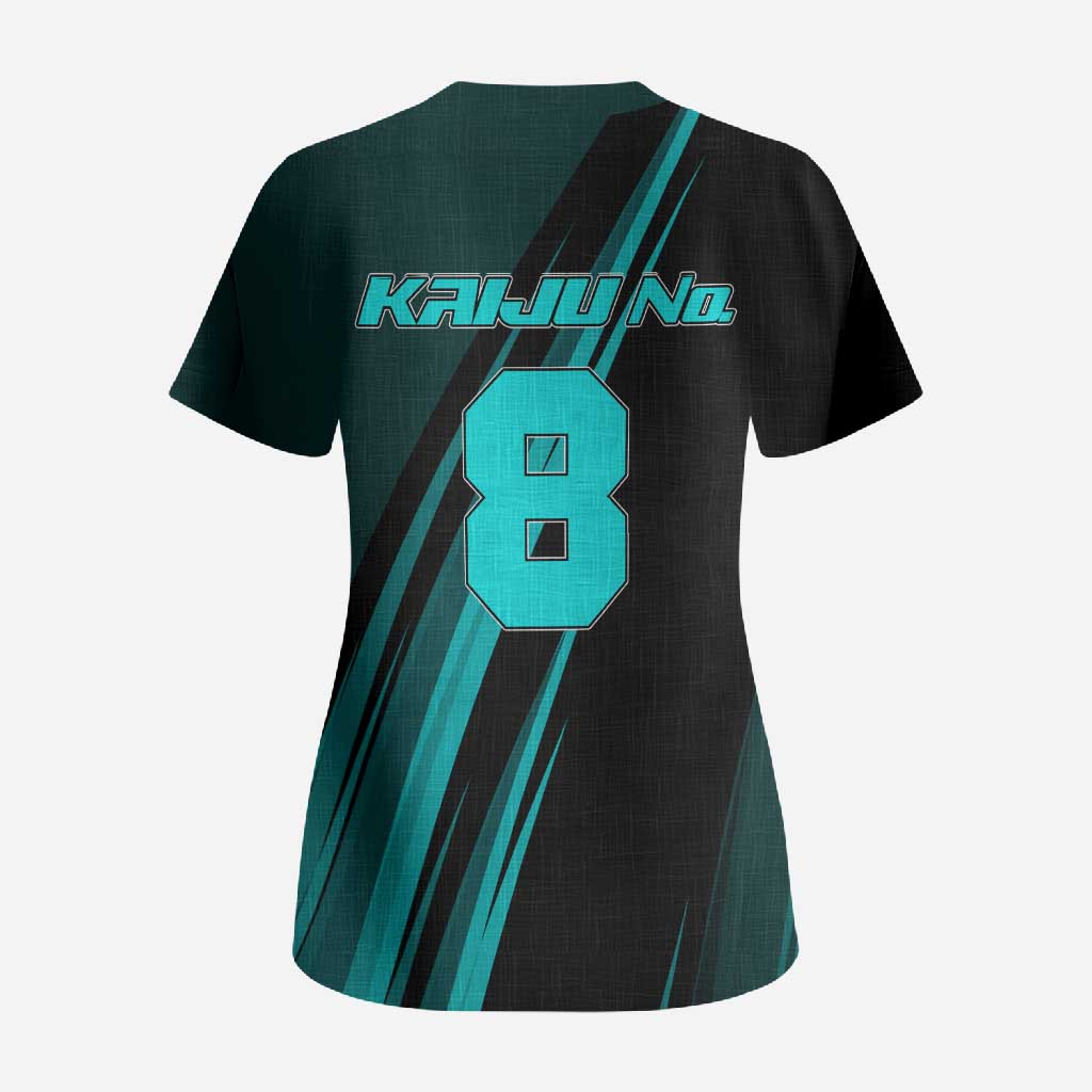 Kaiju No. 8 Monster Form Scrub Top Neon Manga Combat Style