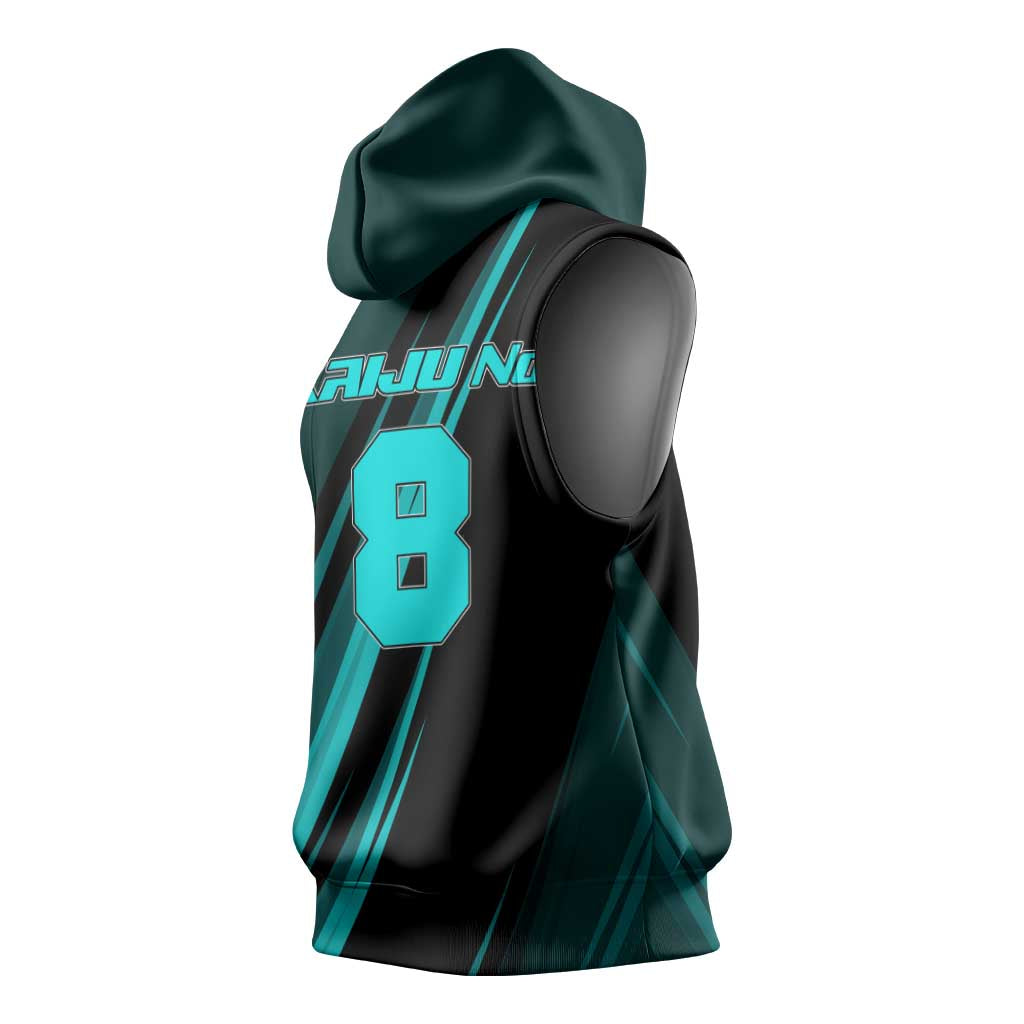 Kaiju No. 8 Monster Form Sleeveless Hoodie Neon Manga Combat Style
