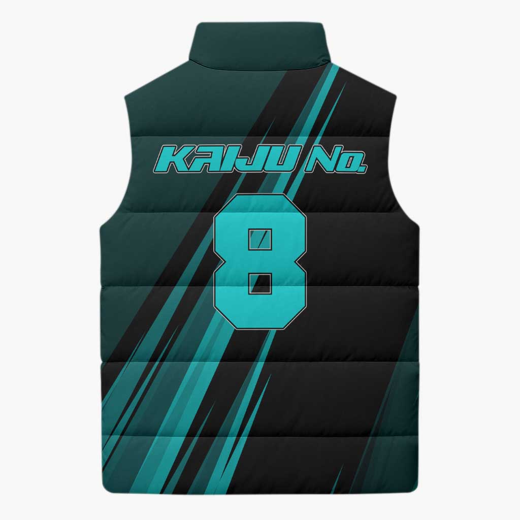 Kaiju No. 8 Monster Form Sleeveless Puffer Jacket Neon Manga Combat Style