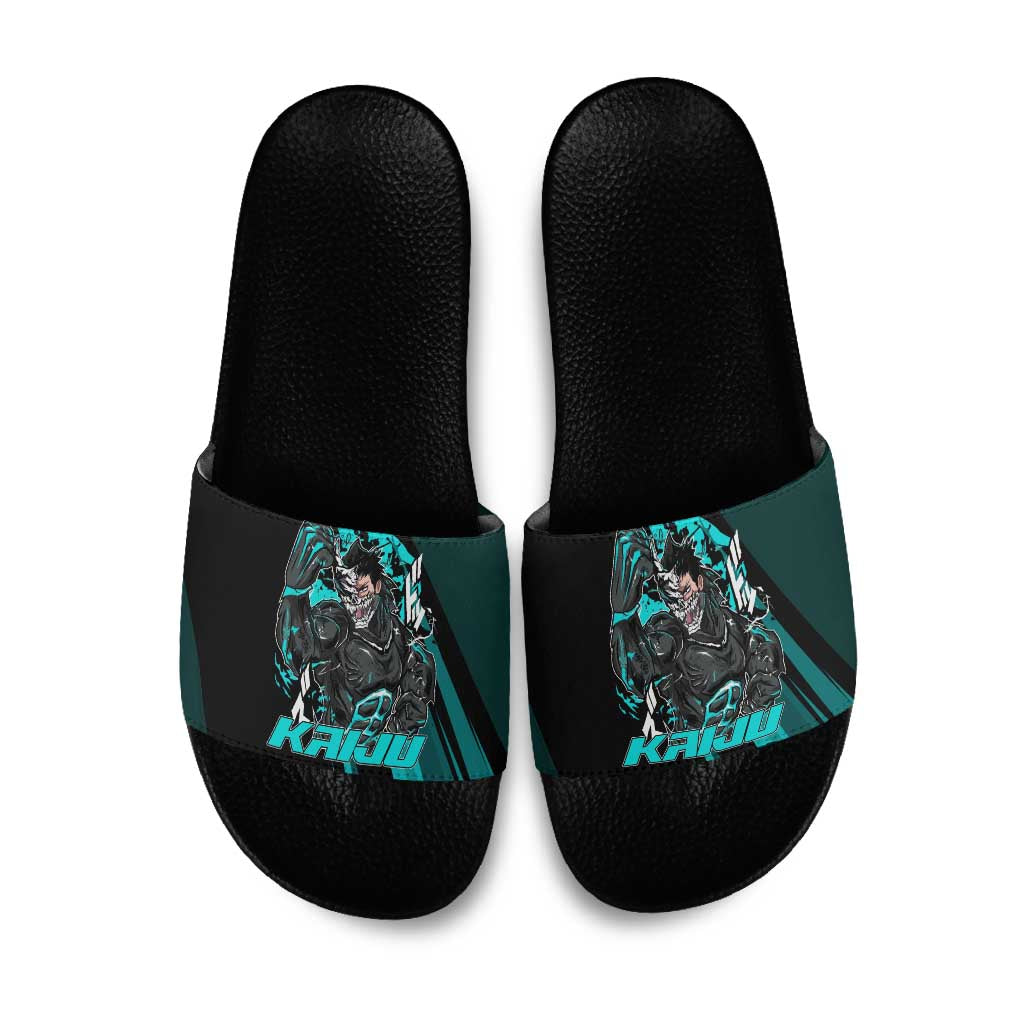 Kaiju No. 8 Monster Form Slide Sandals Neon Manga Combat Style