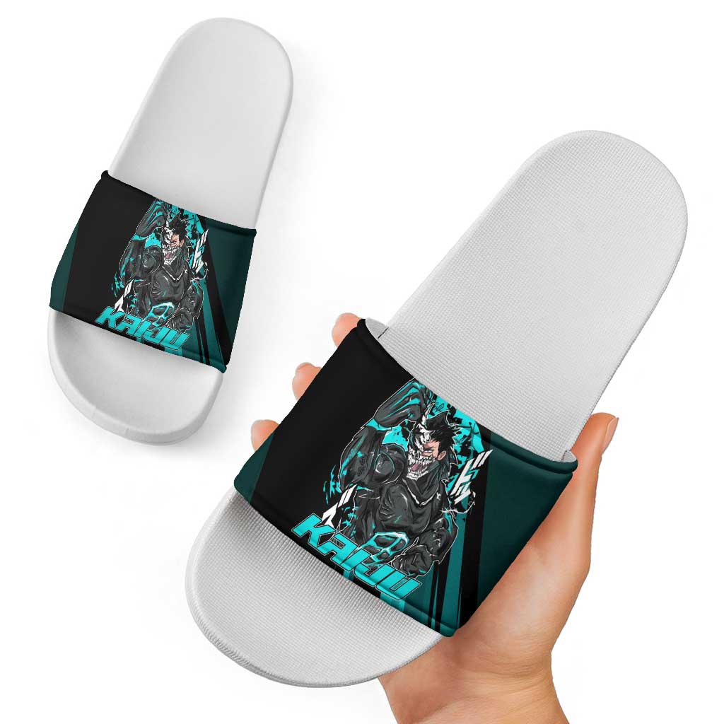 Kaiju No. 8 Monster Form Slide Sandals Neon Manga Combat Style