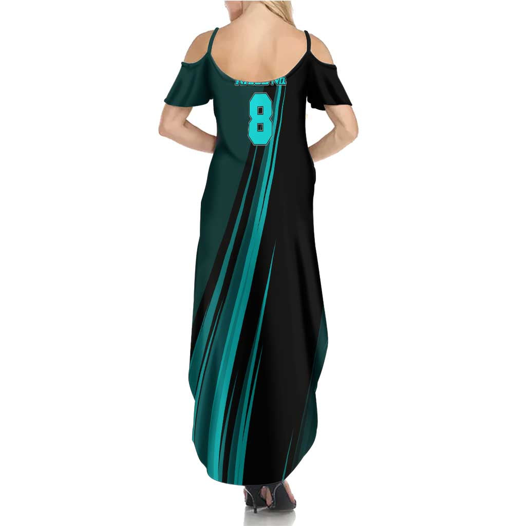 Kaiju No. 8 Monster Form Summer Maxi Dress Neon Manga Combat Style