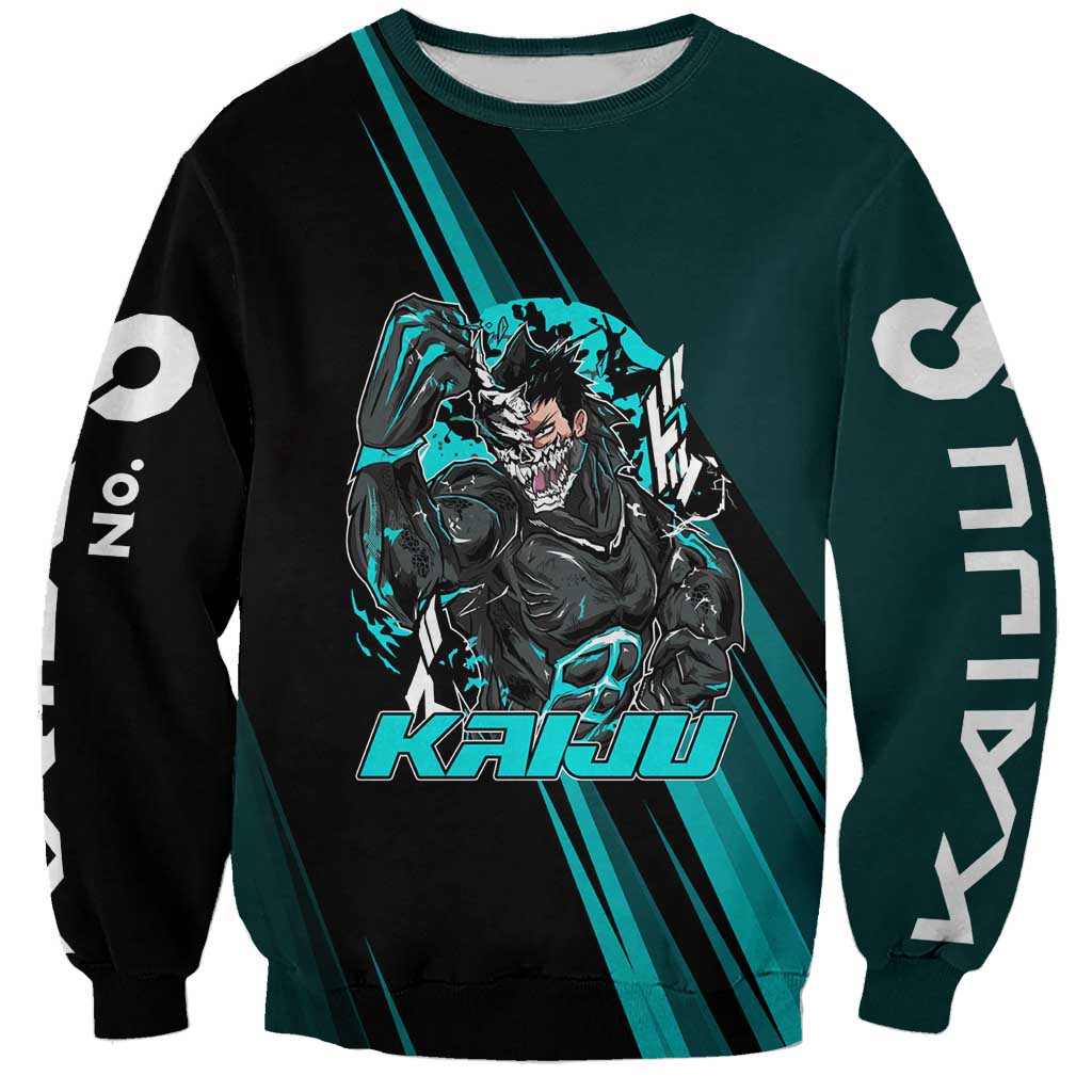 Kaiju No. 8 Monster Form Sweatshirt Neon Manga Combat Style