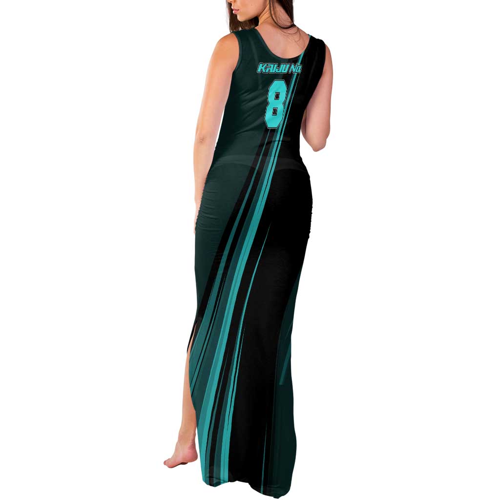 Kaiju No. 8 Monster Form Tank Maxi Dress Neon Manga Combat Style