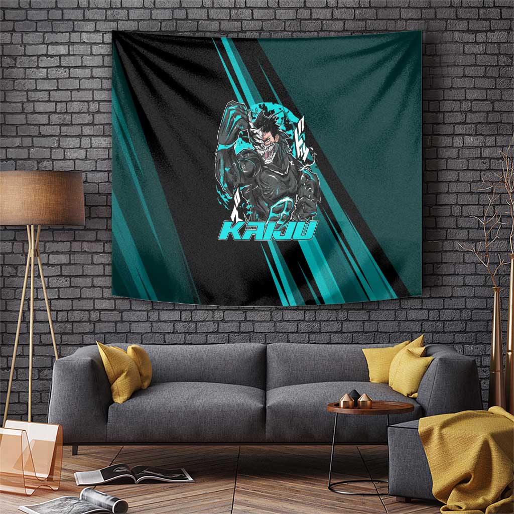 Kaiju No. 8 Monster Form Tapestry Neon Manga Combat Style