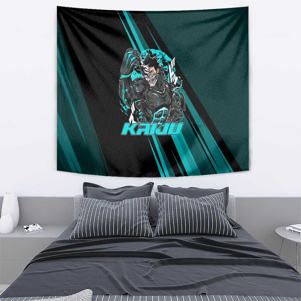Kaiju No. 8 Monster Form Tapestry Neon Manga Combat Style