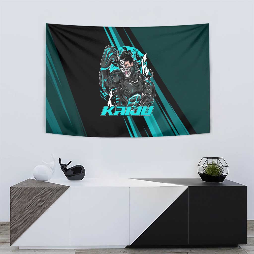 Kaiju No. 8 Monster Form Tapestry Neon Manga Combat Style