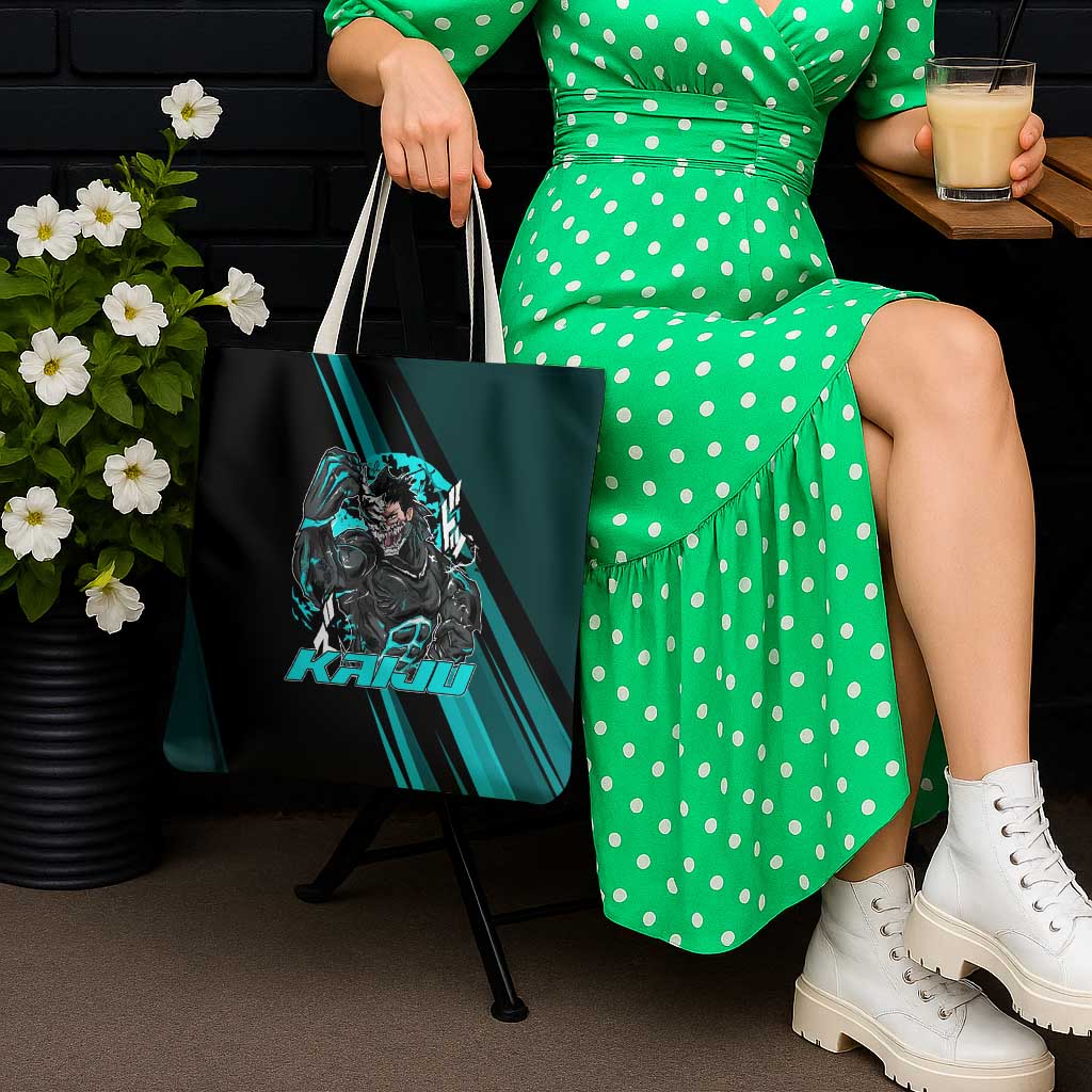 Kaiju No. 8 Monster Form Tote Bag Neon Manga Combat Style