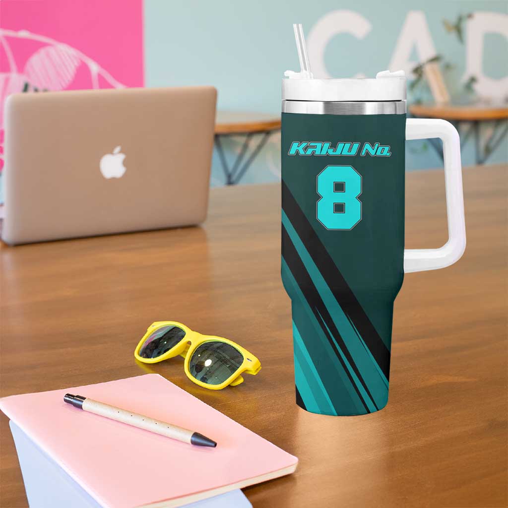 Kaiju No. 8 Monster Form Tumbler With Handle Neon Manga Combat Style