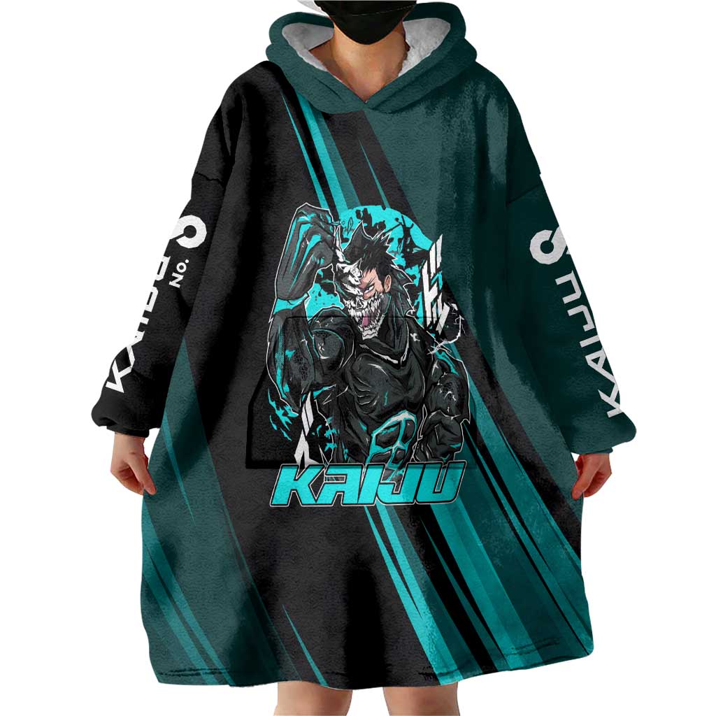 Kaiju No. 8 Monster Form Wearable Blanket Hoodie Neon Manga Combat Style