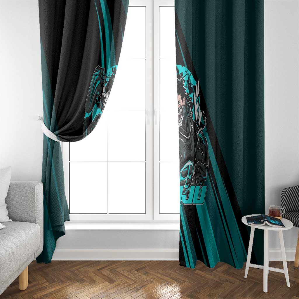 Kaiju No. 8 Monster Form Window Curtain Neon Manga Combat Style