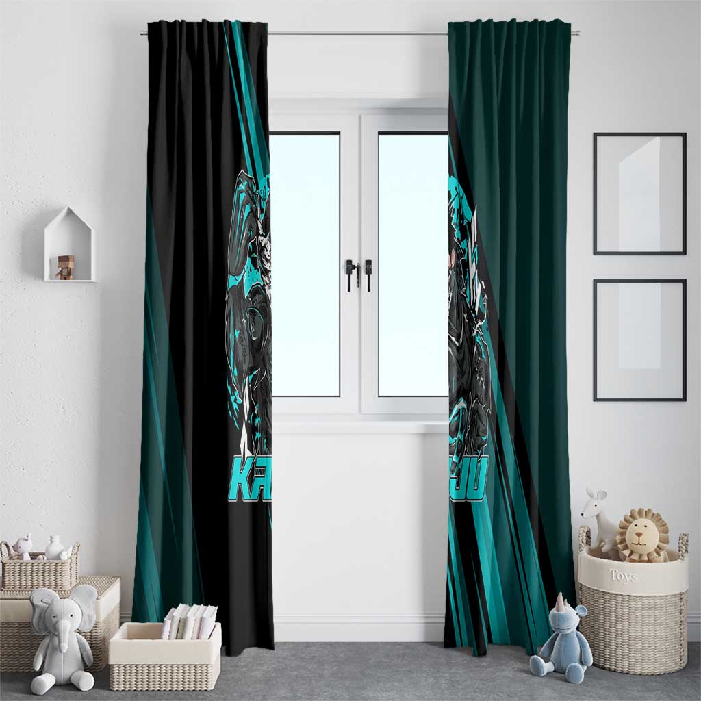 Kaiju No. 8 Monster Form Window Curtain Neon Manga Combat Style