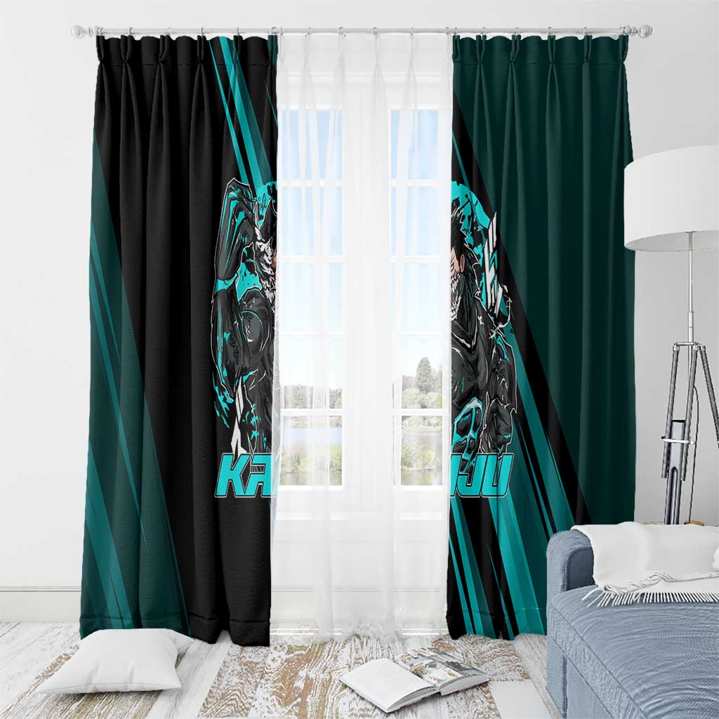 Kaiju No. 8 Monster Form Window Curtain Neon Manga Combat Style
