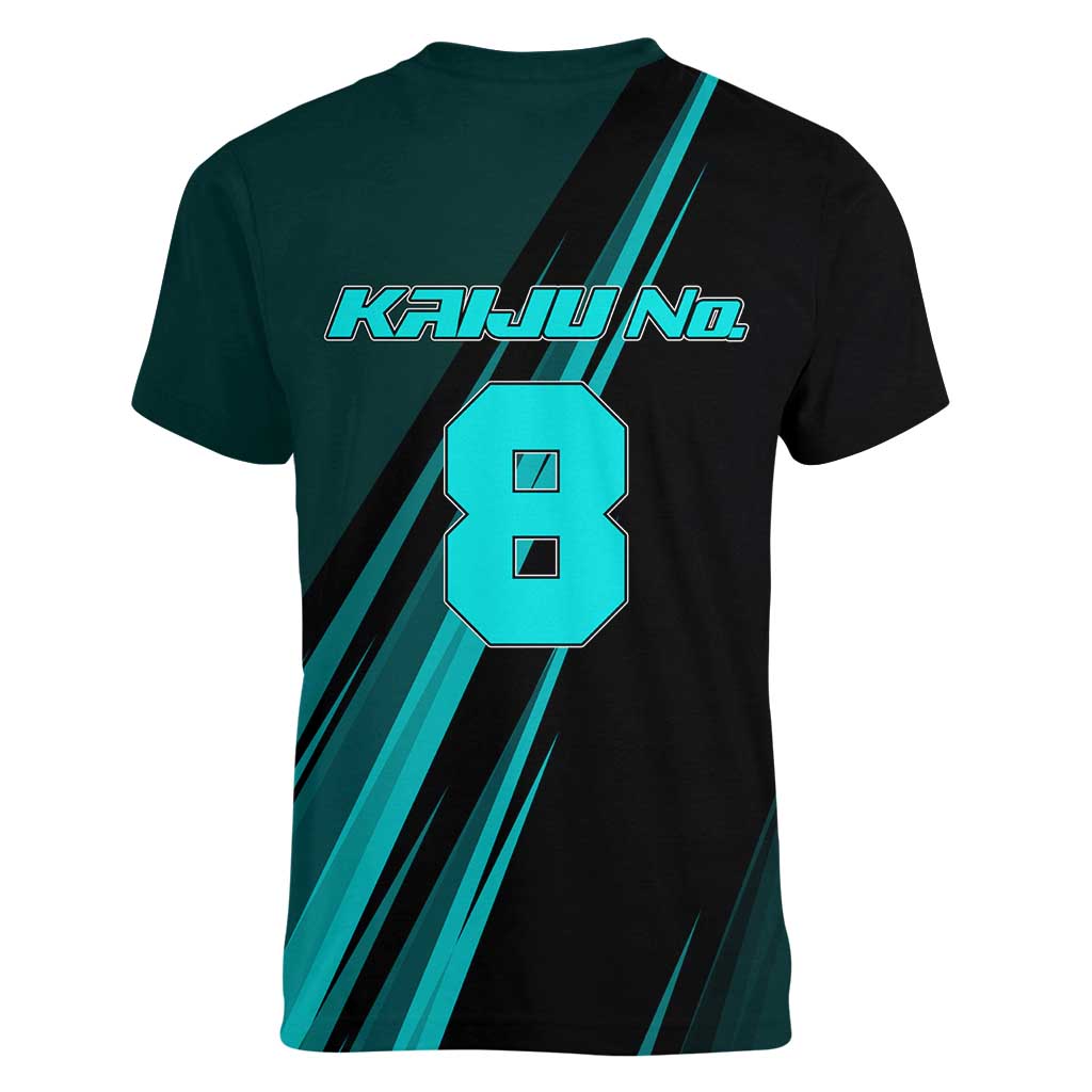 Kaiju No. 8 Monster Form Women V-Neck T-Shirt Neon Manga Combat Style