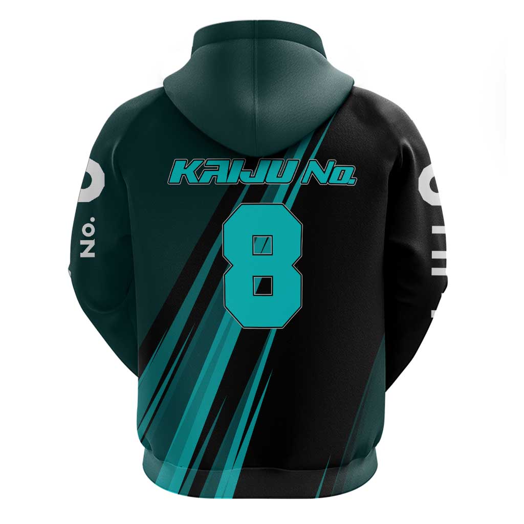 Kaiju No. 8 Monster Form Zip Hoodie Neon Manga Combat Style