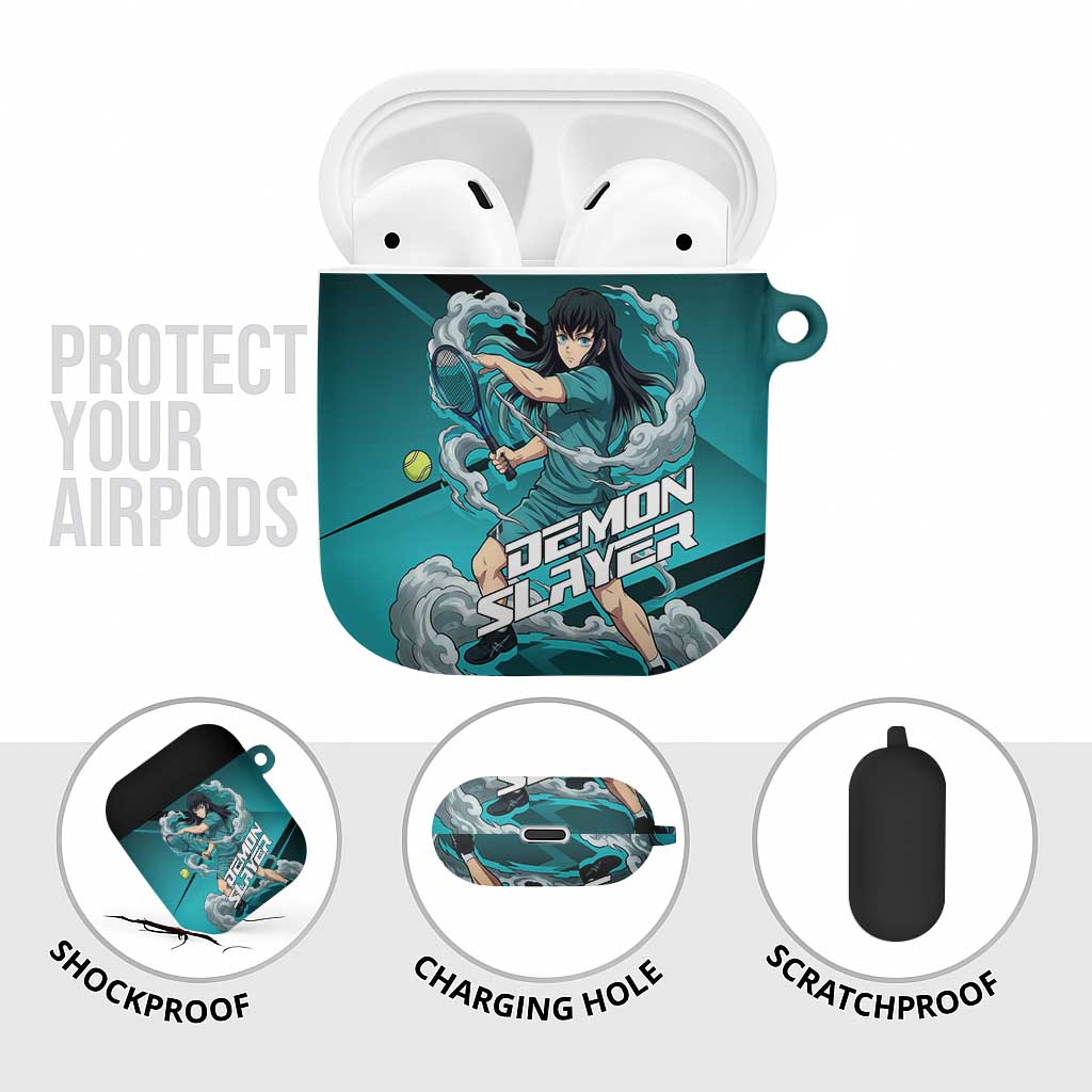 Muichiro Tokito Mist Hashira AirPods Case Sporty Anime Mashup Style