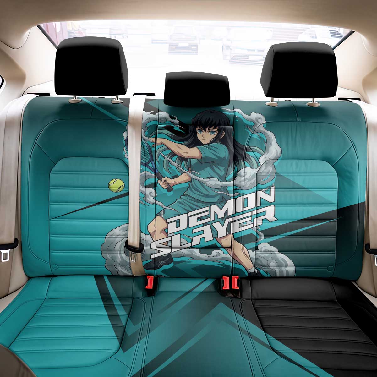 Muichiro Tokito Mist Hashira Back Car Seat Cover Sporty Anime Mashup Style