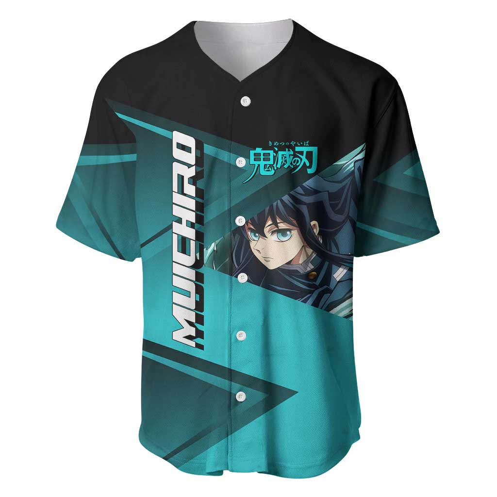 Muichiro Tokito Mist Hashira Baseball Jersey Sporty Anime Mashup Style