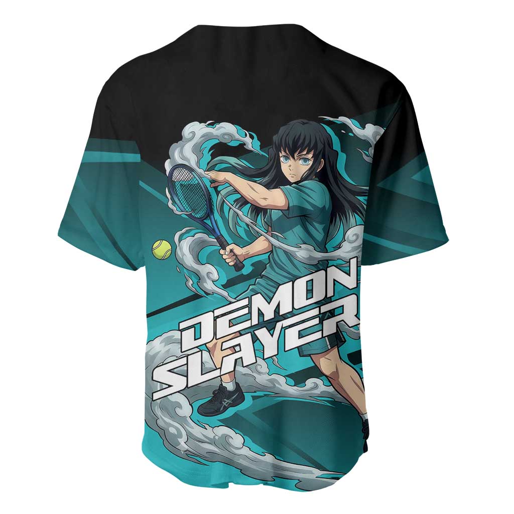 Muichiro Tokito Mist Hashira Baseball Jersey Sporty Anime Mashup Style