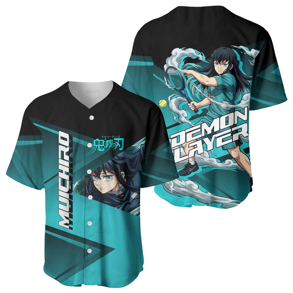 Muichiro Tokito Mist Hashira Baseball Jersey Sporty Anime Mashup Style