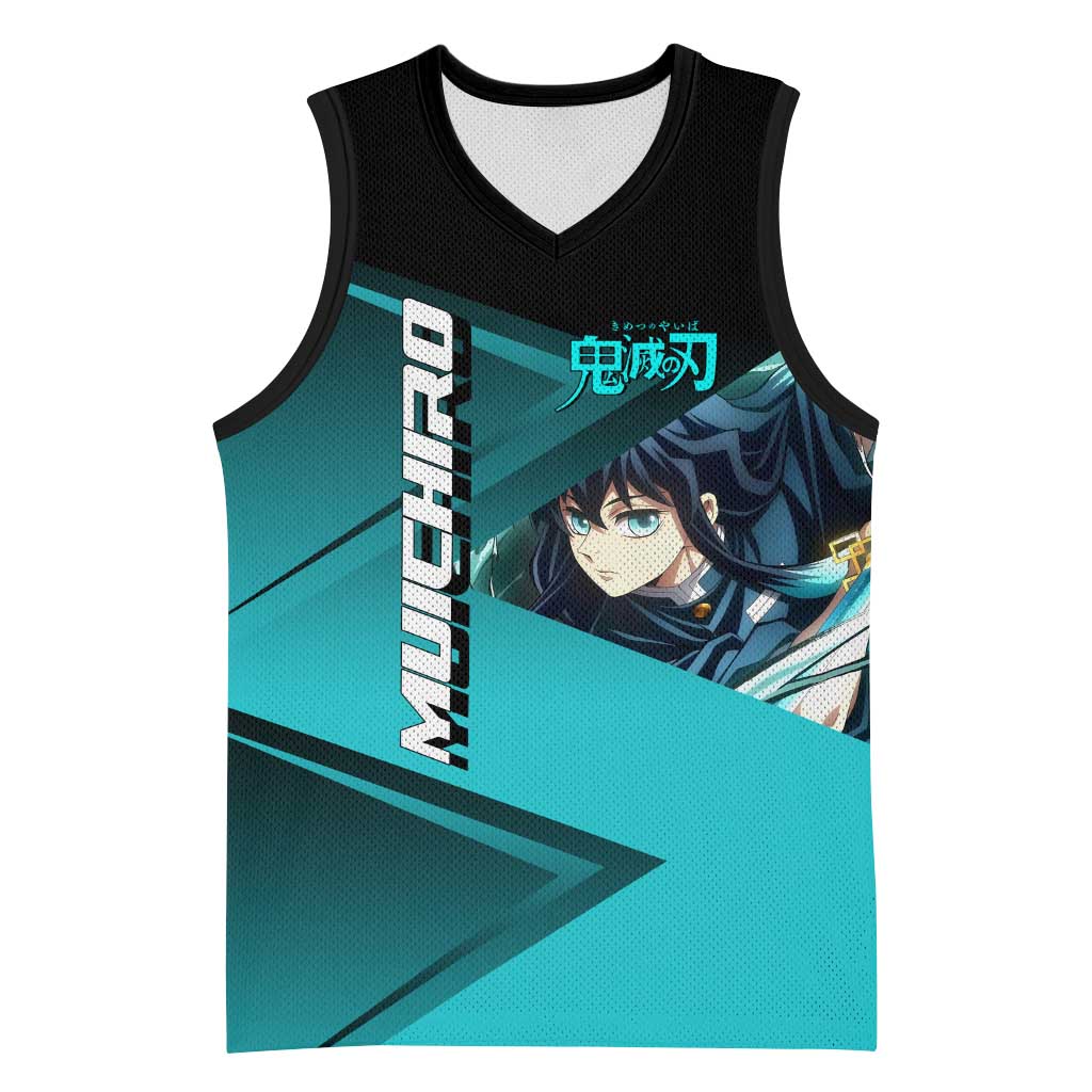 Muichiro Tokito Mist Hashira Basketball Jersey Sporty Anime Mashup Style