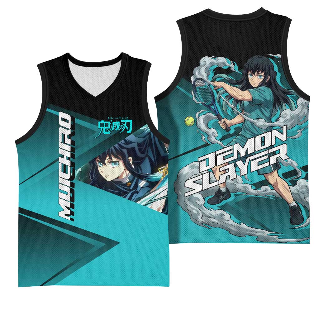 Muichiro Tokito Mist Hashira Basketball Jersey Sporty Anime Mashup Style