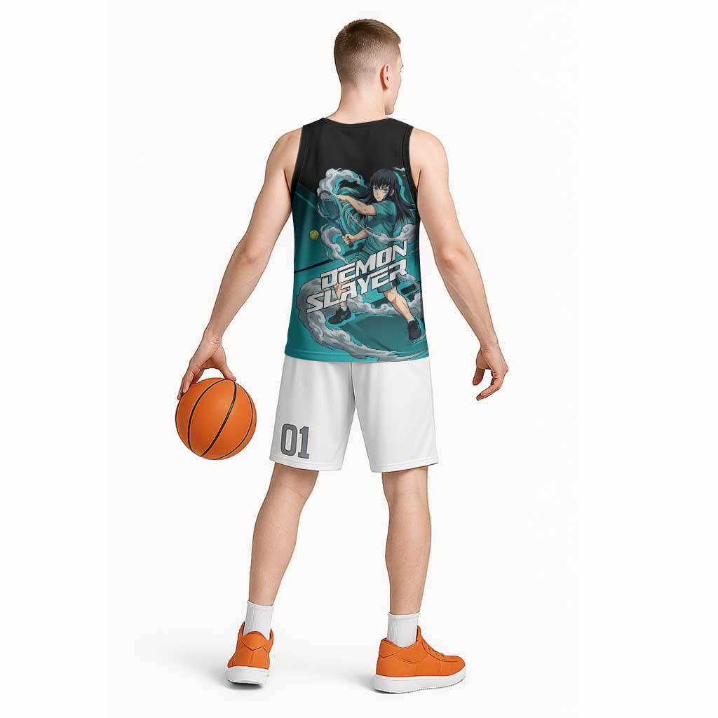 Muichiro Tokito Mist Hashira Basketball Jersey Sporty Anime Mashup Style