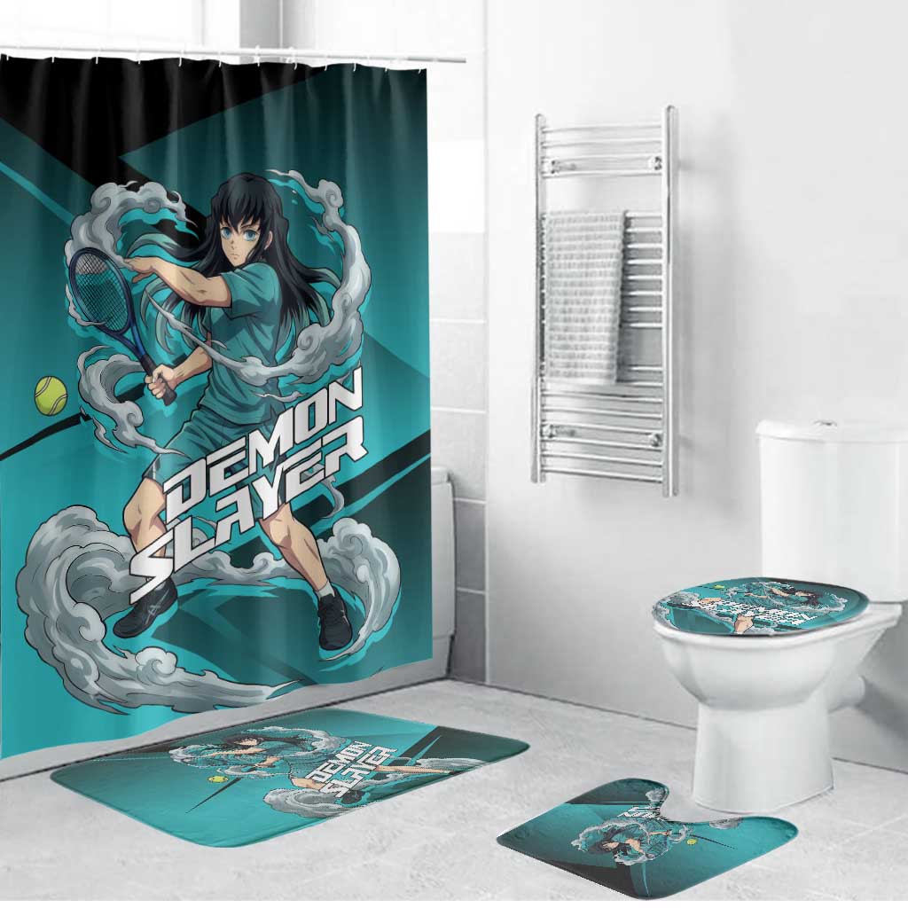 Muichiro Tokito Mist Hashira Bathroom Set Sporty Anime Mashup Style